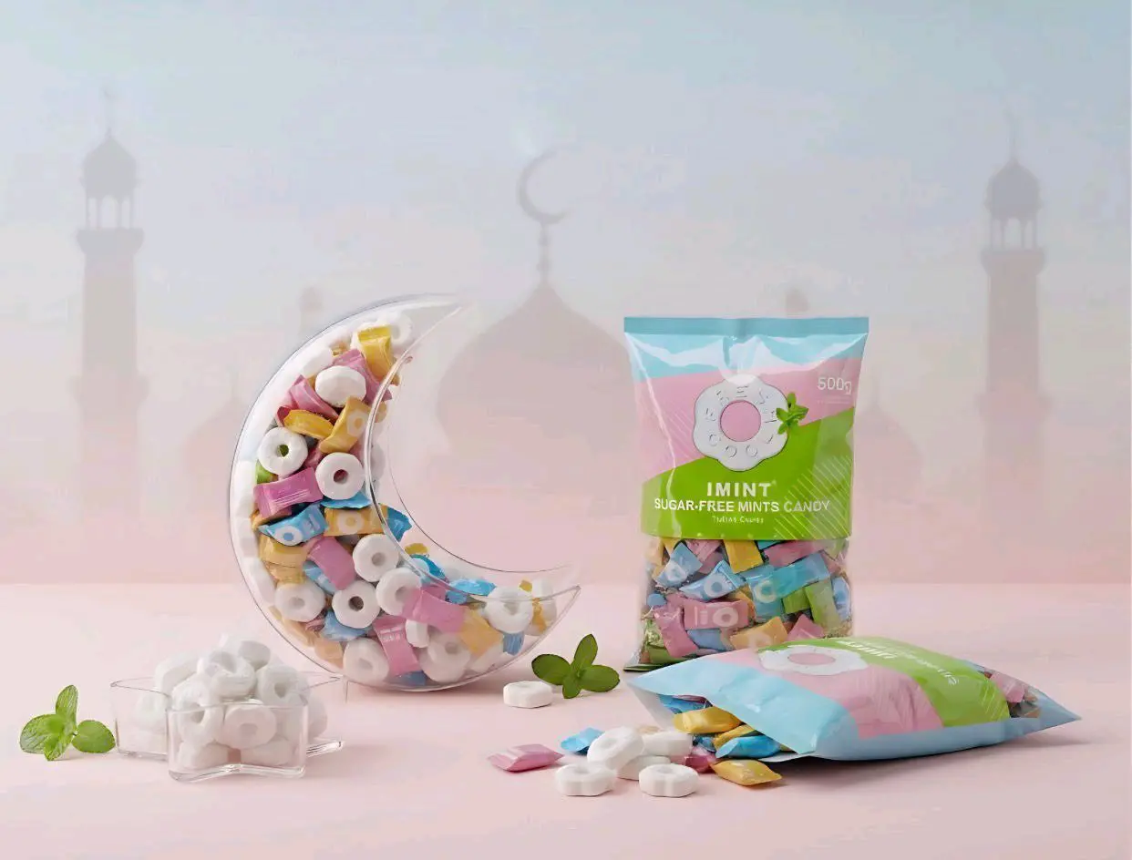 ملبس النعناع الخالي من السكر