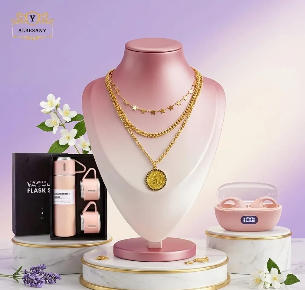 *شوفووا هالبكج اللطيف* 💜✨ *سنسال ايطالي مكفول*✨ *مق حراري + 3 أكواب* * يحفظ حرار