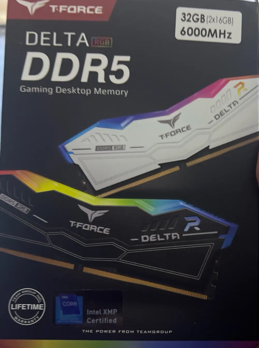 T-force Ram DDr5 32gb 6000mhz white clean title
