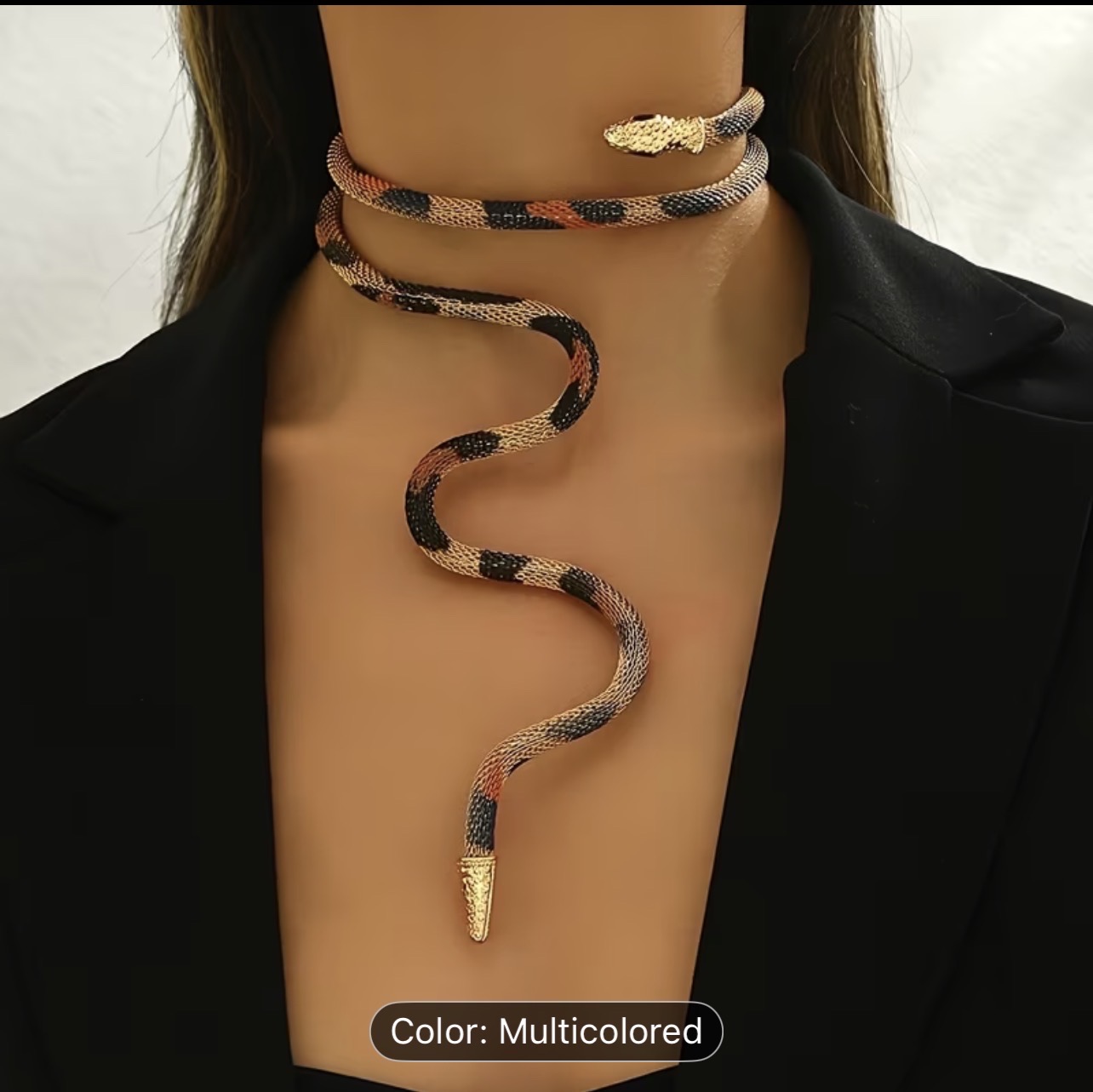Snake-Shaped Necklace