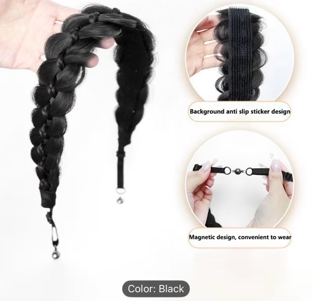 Magnetic Hair Braid Headband