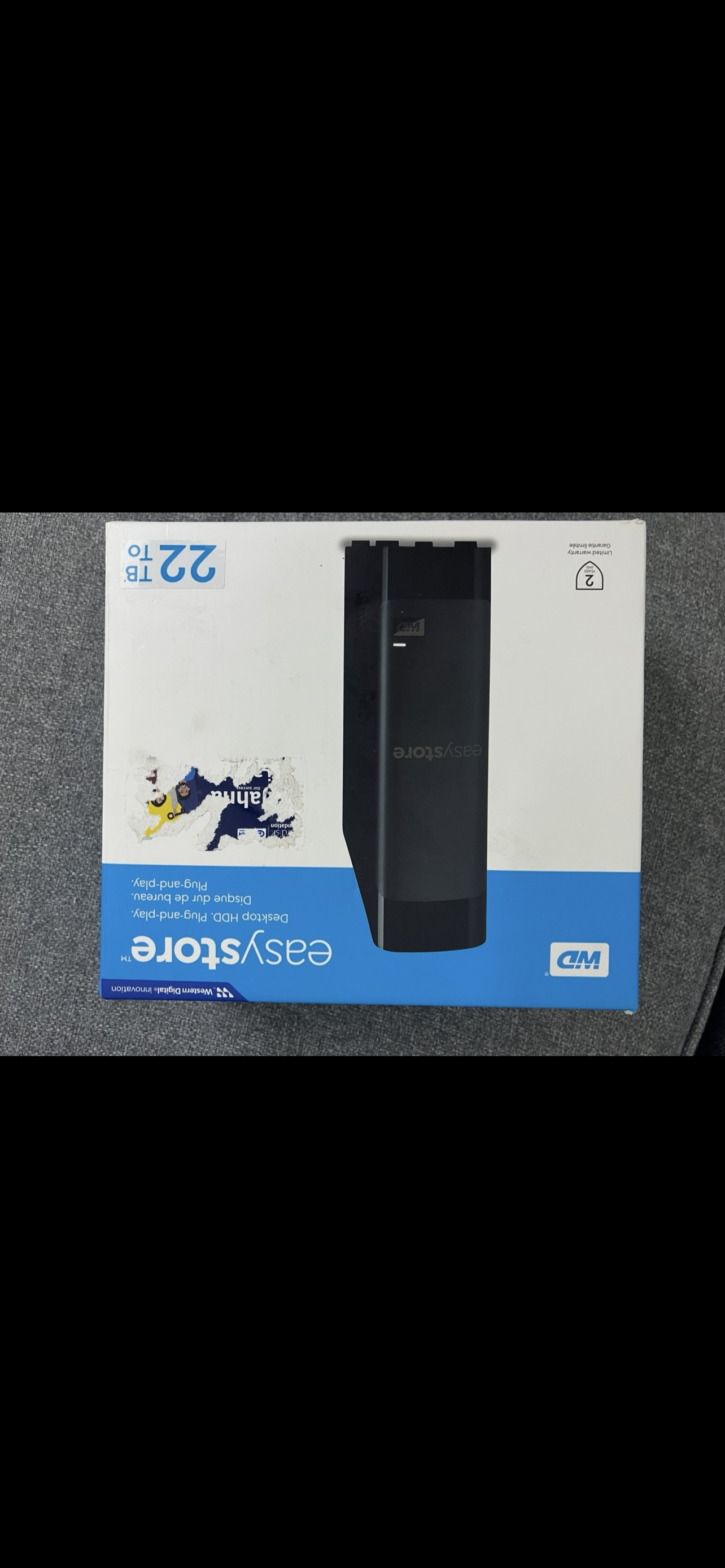 هارد ديسك خارجي western digital موديل easystore desktop HDD بسعة 22 تيرابايت